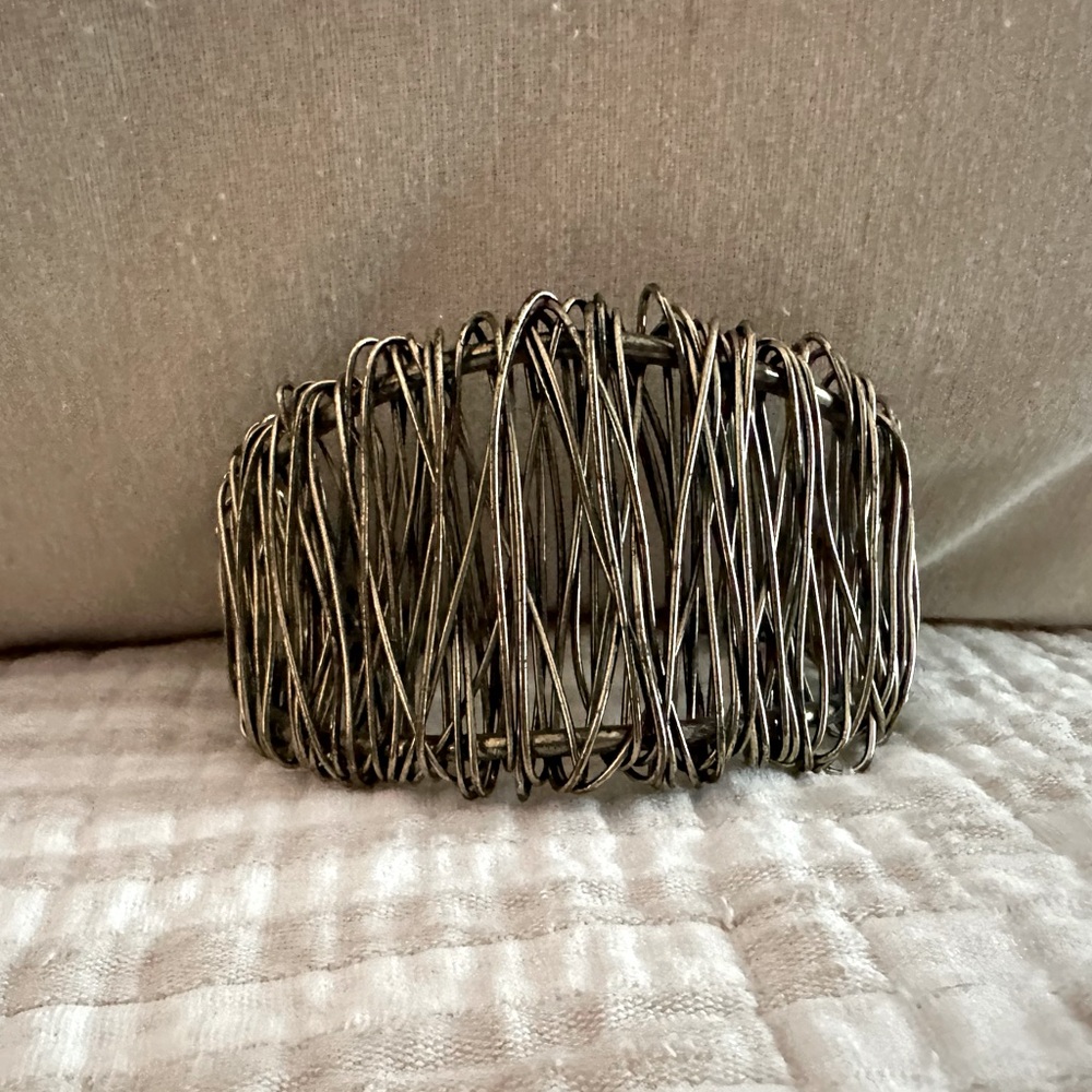 Oversize Woven Bangle Bracelet